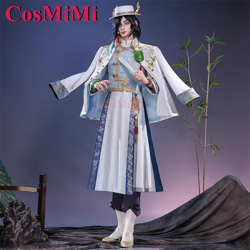 CosMiMi Game Identity V White Guard Cosplay Costume Under The Truth Handsome Fashion Uniforms Carnival Party Role Play Clothing