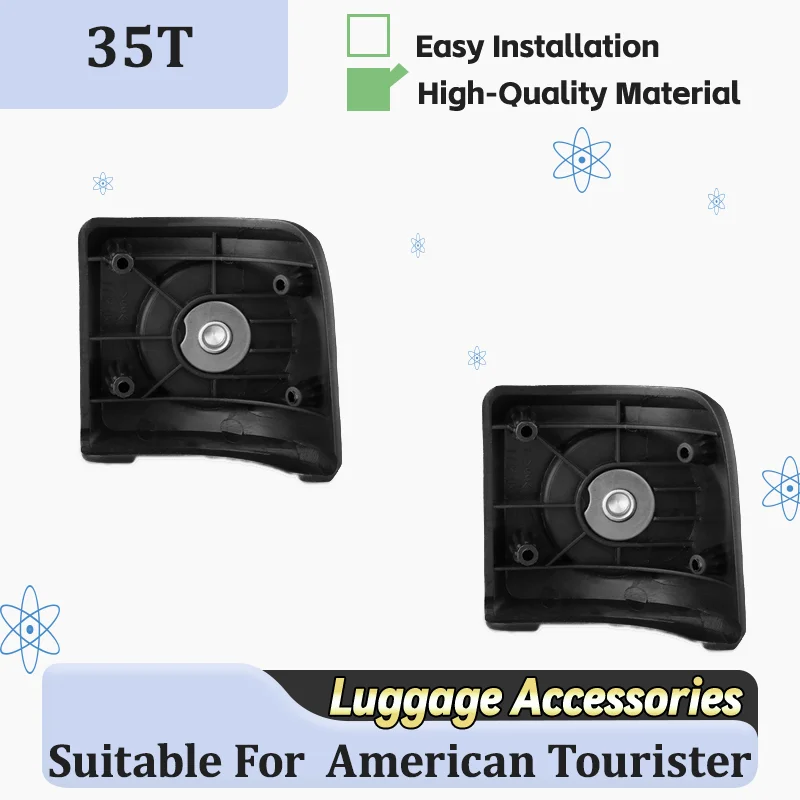 

For American Tourister 35T Luggage Wheels - Highly Resilient Replacement Wheels with Metal Axle Used to Repair Broken Luggage