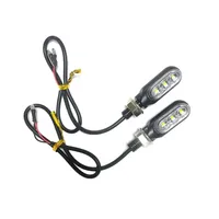 2Pcs 12V Motorcycle LED Flowing Water Blinker Signal Lamp Universal Mini Turn Sequential Signals Indicators Flashing Light