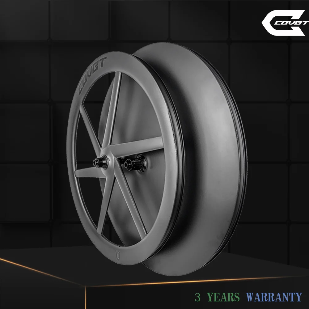 

Aero Carbon Disc Wheel Set for Triathlon | Rear Full Disc & Front 5/6Spoke Wheel | High-Speed Time Trial Racing TT Bike