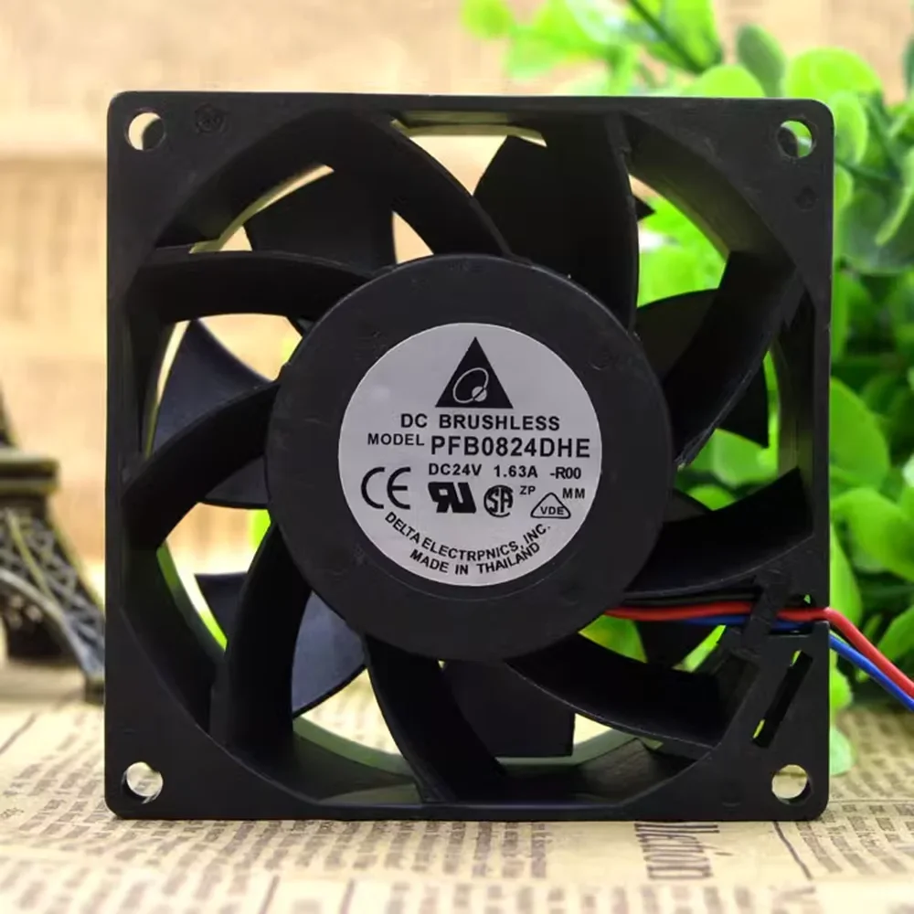 

for Delta PFB0824DHE 24V 8cm 80mm 1.63A four-wire PWM inverter cooling fan 80*80*38MM