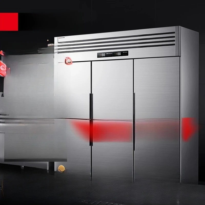 Vertical refrigerator and fresh-keeping six-door refrigerator Large capacity air-cooled frost-free kitchen freezer