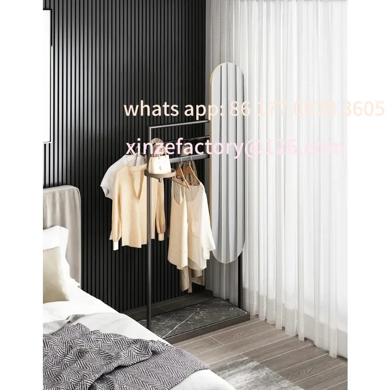 

Customizable mirror coat rack integrated floor-to-ceiling bedroom household haItalian living room entrance vertical full-length