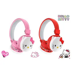 Kawaii Y2K Hello Kitty Wireless Bluetooth Headphones With Mic Noise Cancelling Headsets Stereo Sound Kuromi Earphones Sports