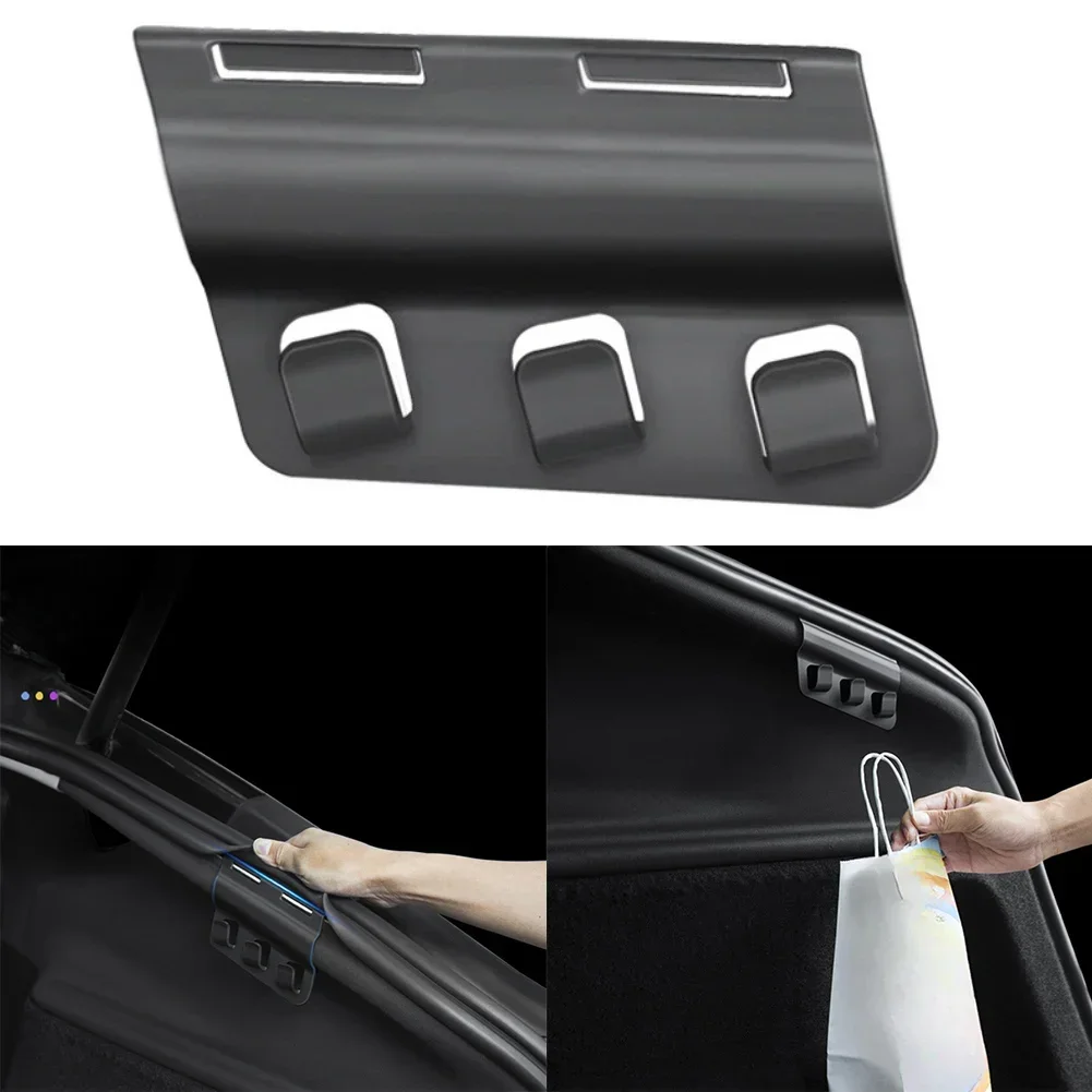 For Model 3 Y Juniper Trunk Hooks 2025 2026 ABS Clips with Triple Hooks to Prevent Items from Moving During Transit