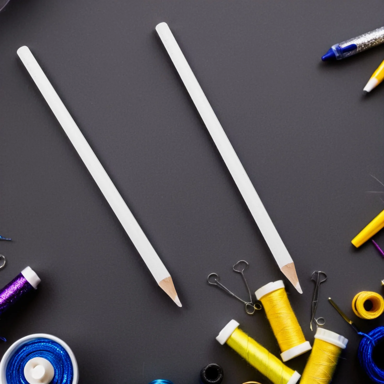 

15Pcs White Fabric Pencil for Sewing - Washable Fabric Pen for Embroidery and Dressmaking Tailor Marking Tool Sewing Craft