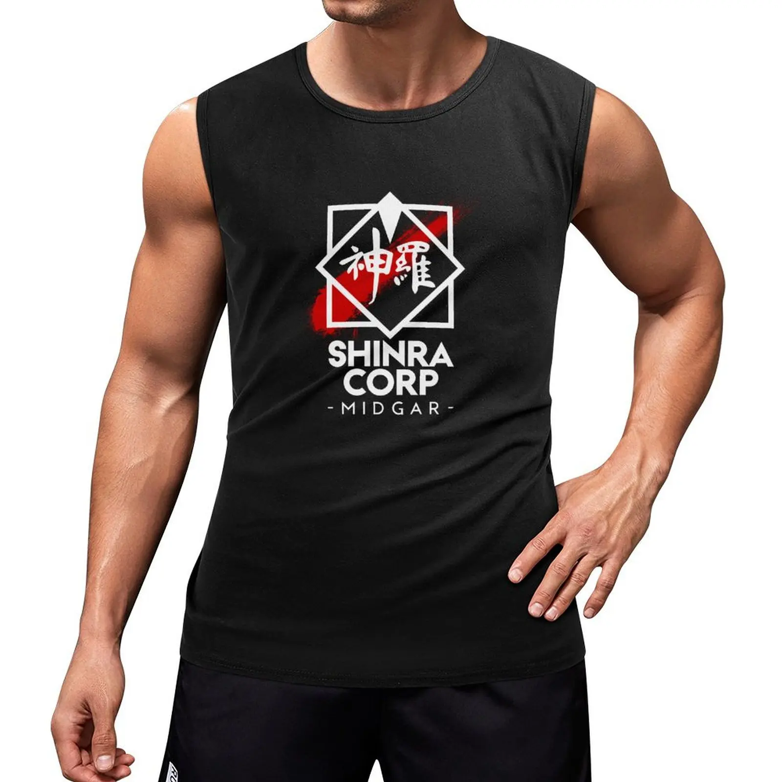 

Shinra Corp - Midgar Tank Top sports vest Vest for boy gym training accessories