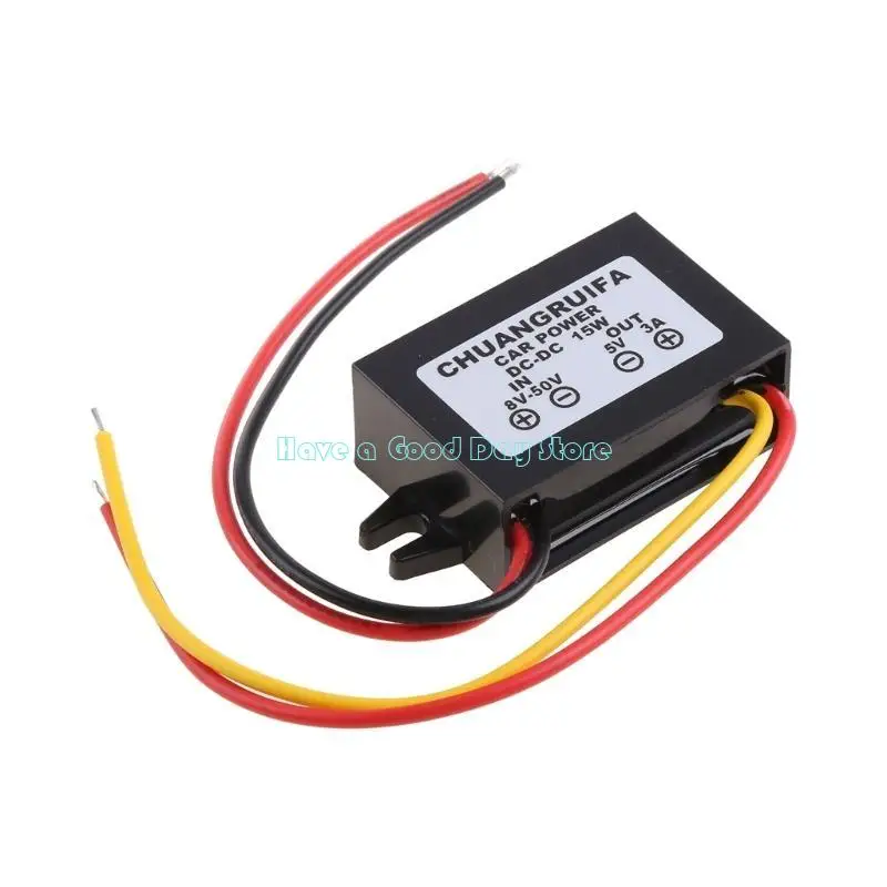 462D Waterproof 15W Pot Pot Pot Catu Power Adapter DC-DC Modul Konverter 12V hingga 5V