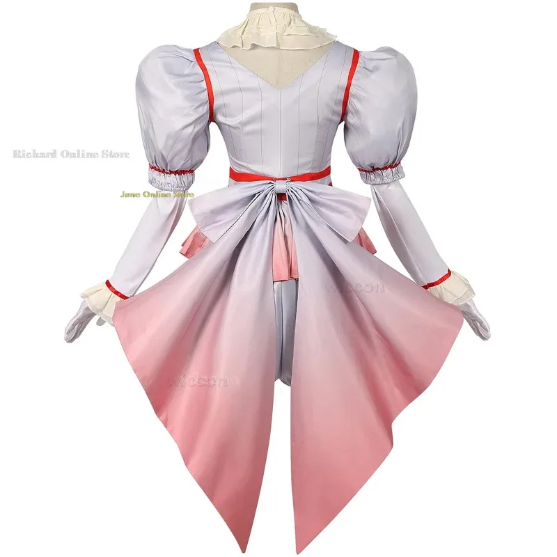 

asdh8@Adults Penny Cosplay wise Costume Stephen Clown Wig Suit Scary Halloween Horror Party Carnival Masquerade Dress Up Movie O