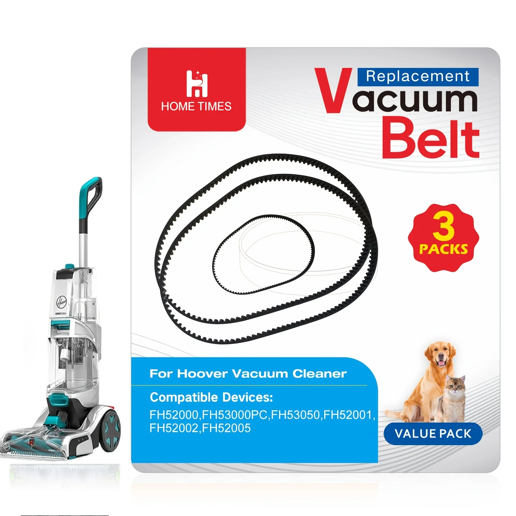 

Сменные ремни для автоматического очистителя ковров Hoover Smartwash FH52000, FH52001, FH52002, FH52002G, FH52004PC, FH52013, FH53000PC