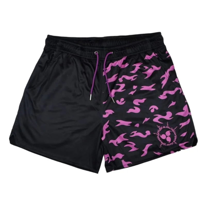 2026 Nuevo Short de Malla Transpirable con Estampado del Sello Maldito de Naruto Shippuden, Unisex, de Secado Rápido, Traje de Baño a Juego para la Familia