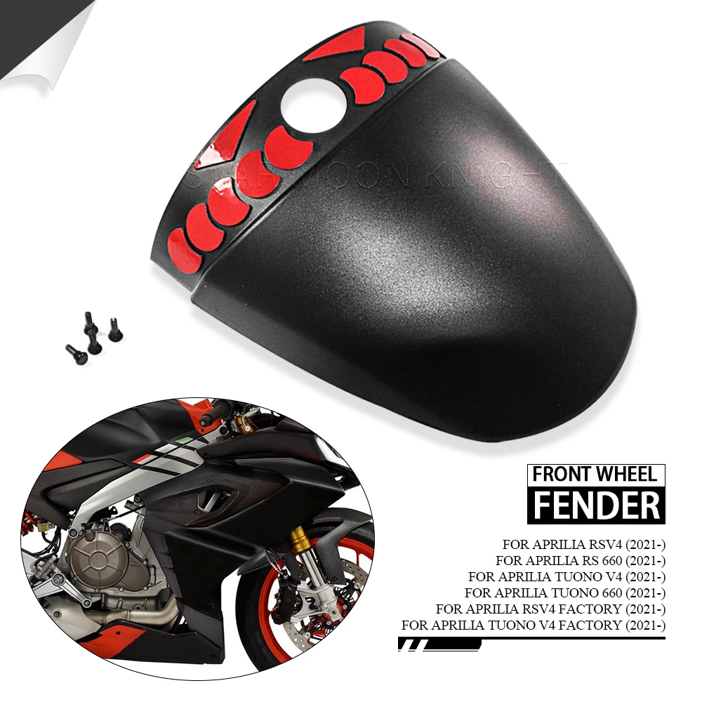 

For Aprilia RS 660 RS660 RSV4 Tuono V4 Tuono 660 2021 2022 2023- Motorcycle Accessories Front Fender Mudguard Extender Extension