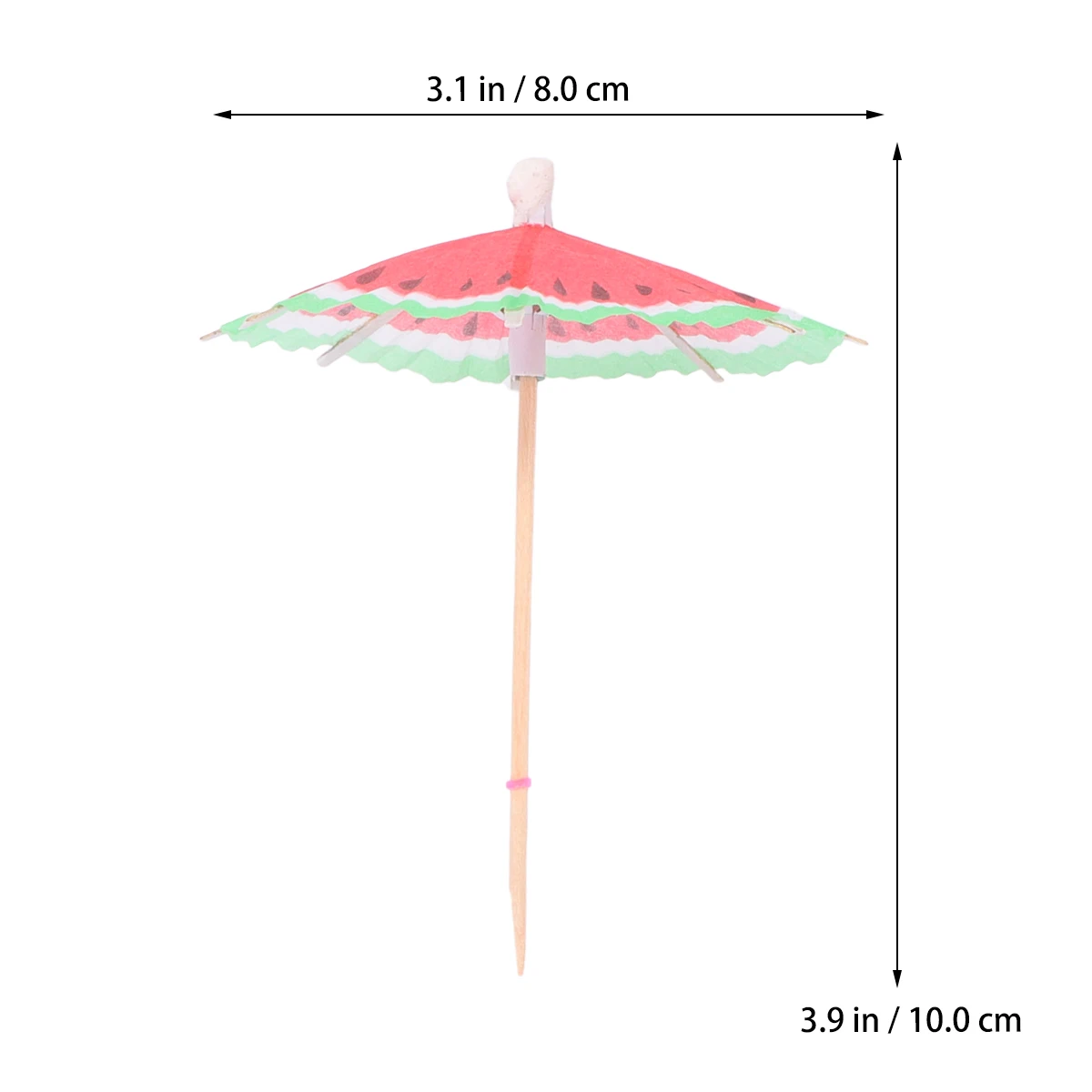 

50 PCS Cocktail Decorative Umbrella Creative Topper Fruit Watermelon Picks The Summer Bar
