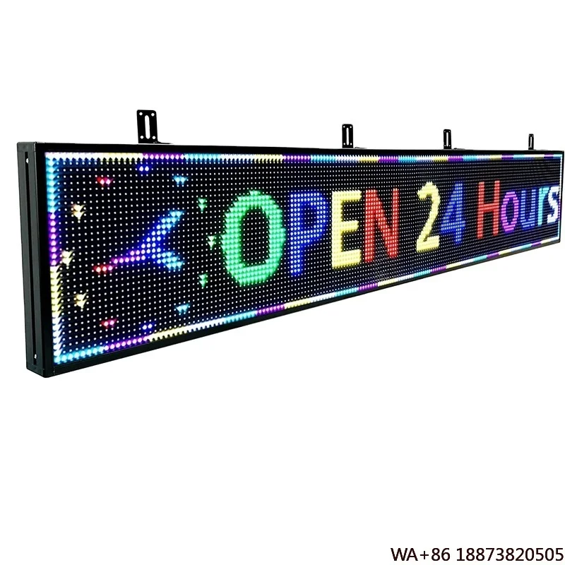 

Advertising Sign Outdoor P10 LED Scrolling Subtitle Display Screen Suitable for Shops Restaurants Kitchen windows