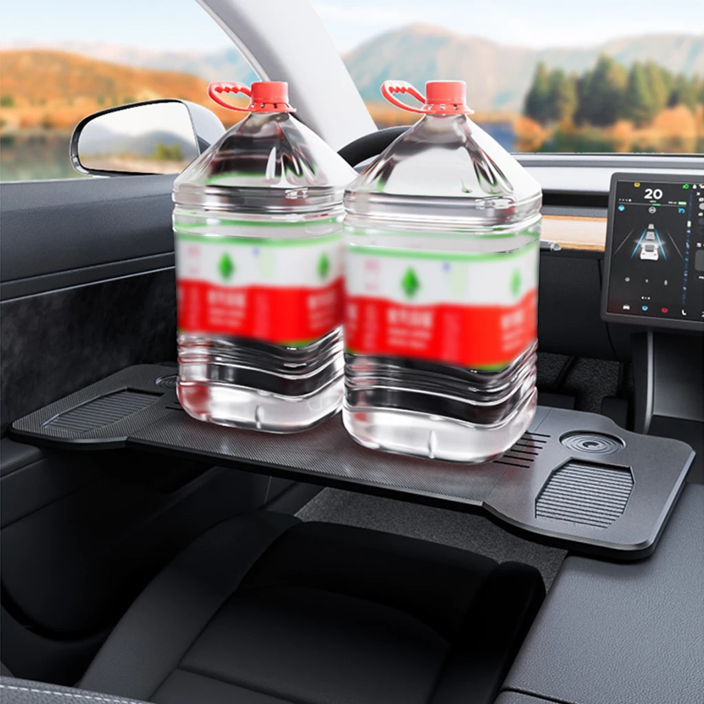 Car Steering Wheel Desk For Tesla Model 3/Y  Car Steering Wheel Laptop Foldable Tray Food Desk Portable car Office Table - view 6