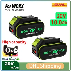 100% brand-new 20V 10000mAh For WORX WA3016 WU279 WU294 WU362 WU388 WU629 WU808 21V Power tool battery