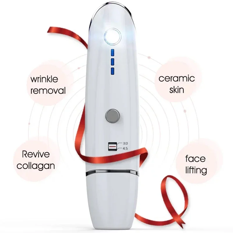 Mini Hifu Ultrasone RF Gezichtsmassager Lijn V-vorm Anti-aging Lifting Rimpelverwijdering Huidverstrakking Gezichtsverzorging Schoonheidsapparaat