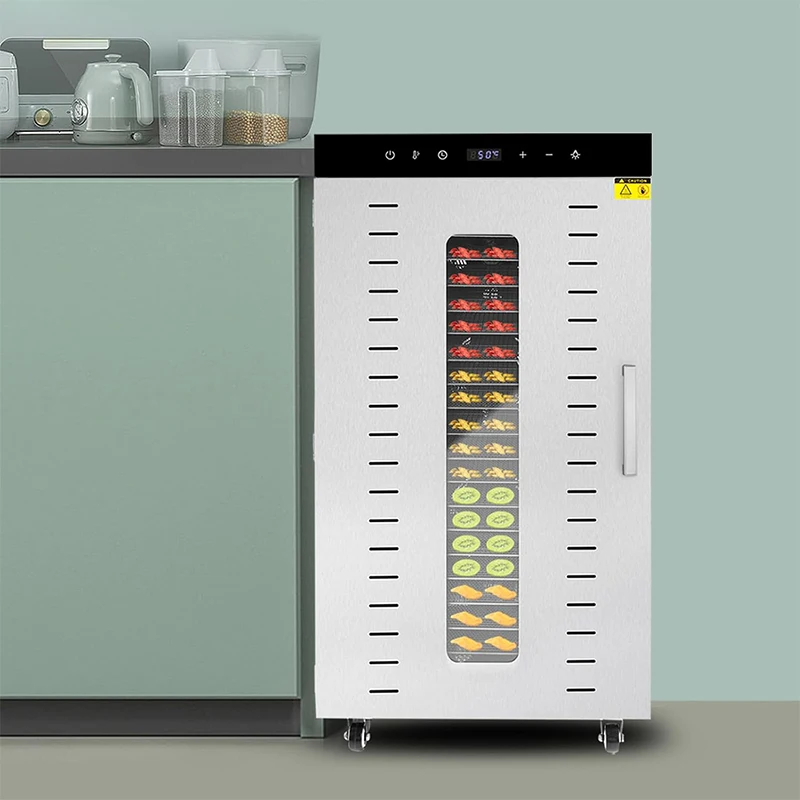 Fruit 20 Stainless Steel Trays 1700W Commercial Large Machine Capacity Food Dryer Electric Dehydrated Food Machines Small Size