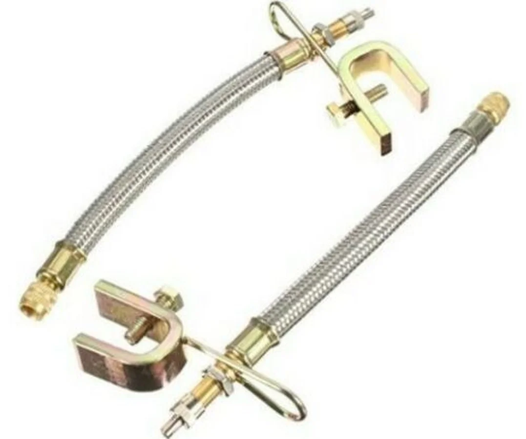 1set/2pcs Valve Stem Flexible Extension Dually Tire Valve Stem Extenders Adaptor