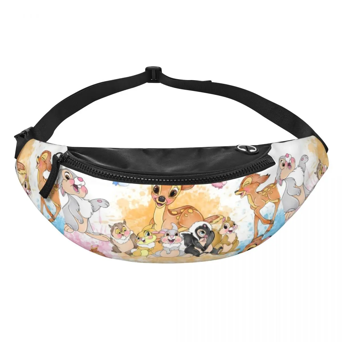 

Custom B-Bambies Anime Fanny Pack Women Men Crossbody Waist Bag for Running Phone Money Pouch