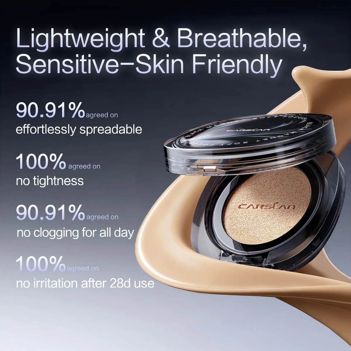 Cartsan-黒の磁気BBクリーム,エアクッション,CCクリーム,オイルコントロール,長持ち,保湿ファンデーション,フェイスベース