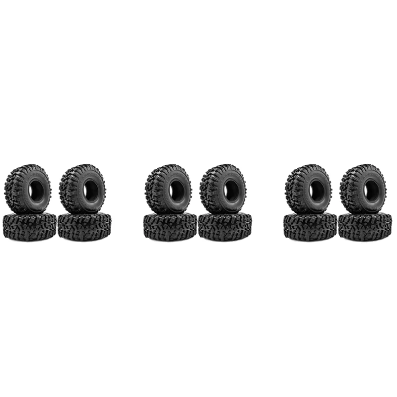 

12PCS 120MM 1.9 Rubber Rocks Tyres Wheel Tires For 1/10 RC Rock Crawler Axial SCX10 90046 AXI03007 Traxxas TRX4 D90 MST