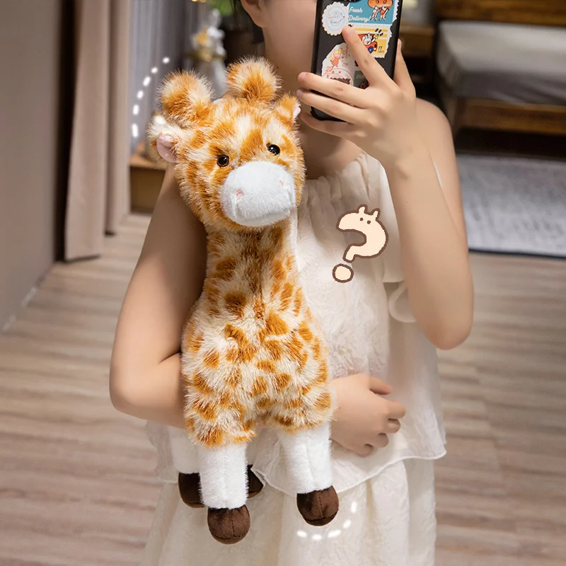 35/45cm vida real girafa brinquedos de pelúcia alta qualidade animais de pelúcia bonecas macio presente aniversário decoração do quarto