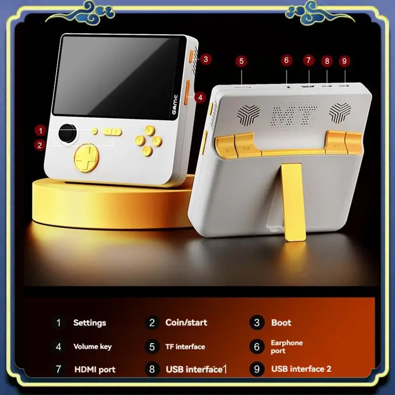 

Portable E5 Handheld Video Game Console 32G 10000 Games 5Inch HD Retro Game Console 6000Mah Support 13 Emulators