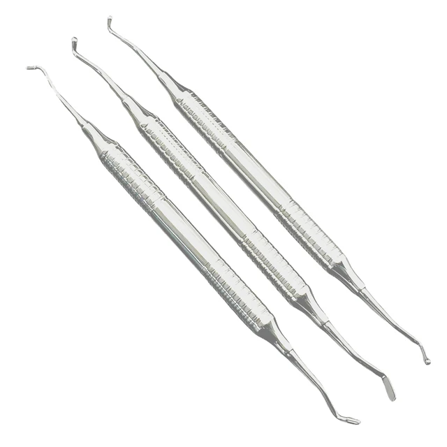 Instrument dentystyczny Żywica Kompozytowy przyrząd do napełniania Szpatułka do napełniania Plastikowe podwójne końcówki dentystyczne ze stali nierdzewnej