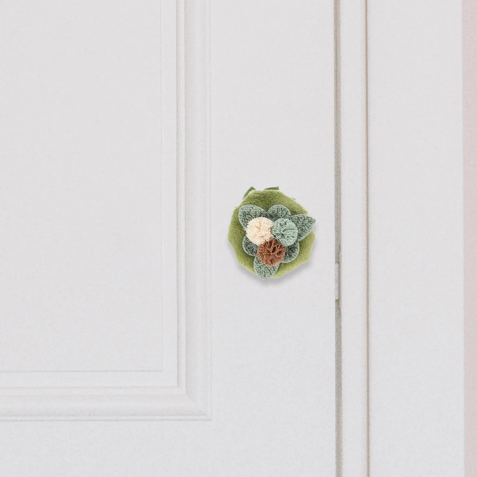 

Fabric Flower Door Knob Cover Decorative Elastic Cabinet Drawer Knob Protector Round Protective Cover for Safe Childproof Home