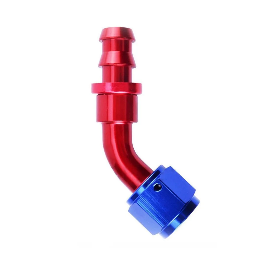 6AN 8AN 10AN Push On Lock Adaptador de encaixe final da mangueira de combustível para mangueira de combustível