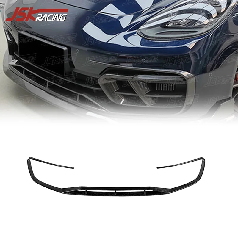 

Dry Carbon Fiber Front For 2017-2023 Porsche Panamera 971 Car Bumper Upper Lip Upgrade To PT Style