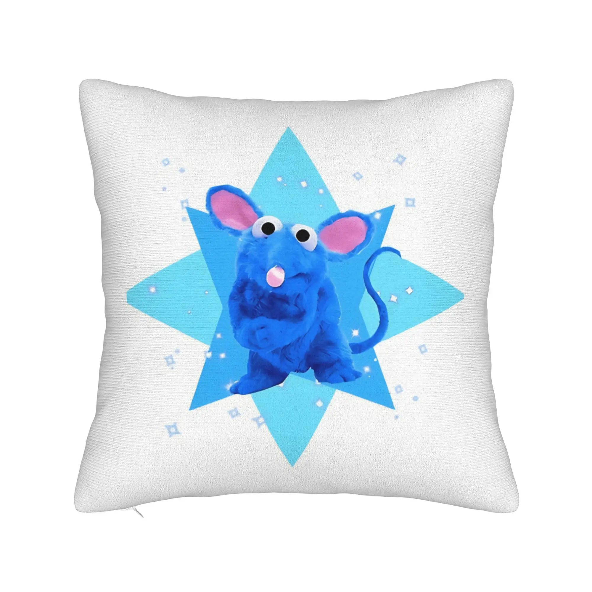 Pillow Case Tutter- B-Bear In The Big Blue House Soft  Pillow Cover For Sofa Couch Bed Living Room Novelty Pillowcases