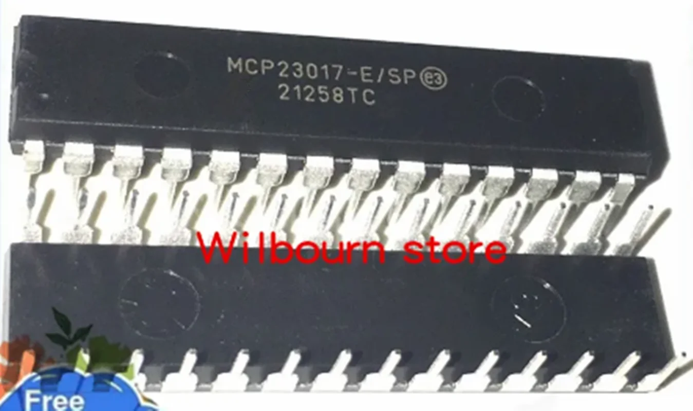 

10piece 100% New MCP23017-E/SP MCP23017 DIP28 Microcontroller chip