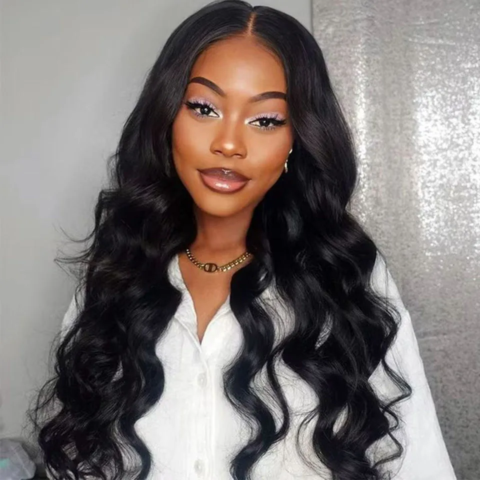 

Lekker Clearance Long Body Wave T Part Lace Front 100% Human Hair Wig For Women Brazilian Remy Hair Middle Part No Glue 26" Wig