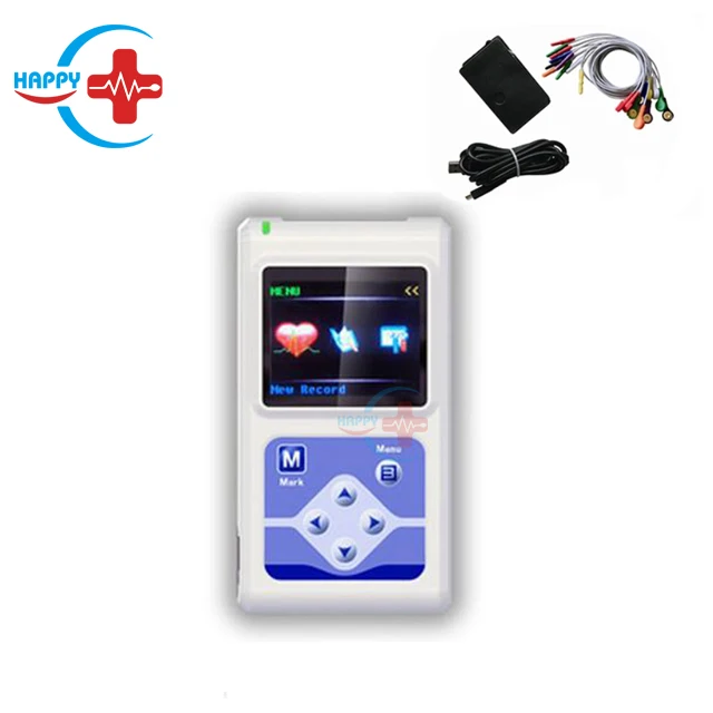 

HC-H007 handheld best ecg heart rate monitor 12 Channel Holter ecg 24 hour holter monitor