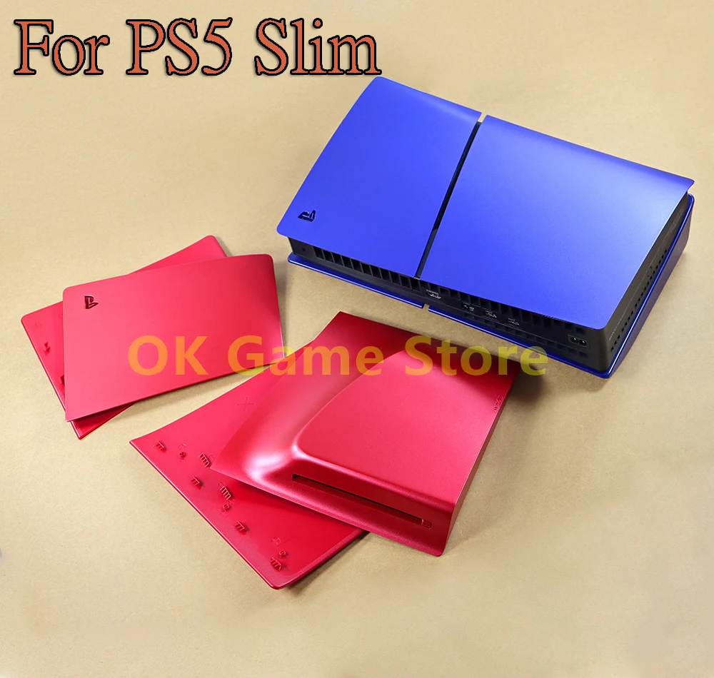 1Set For PS5 Slim Optical Drive Host with Logo Shell Cover 4 in 1 set Housing Shell Game Console Case Replacement