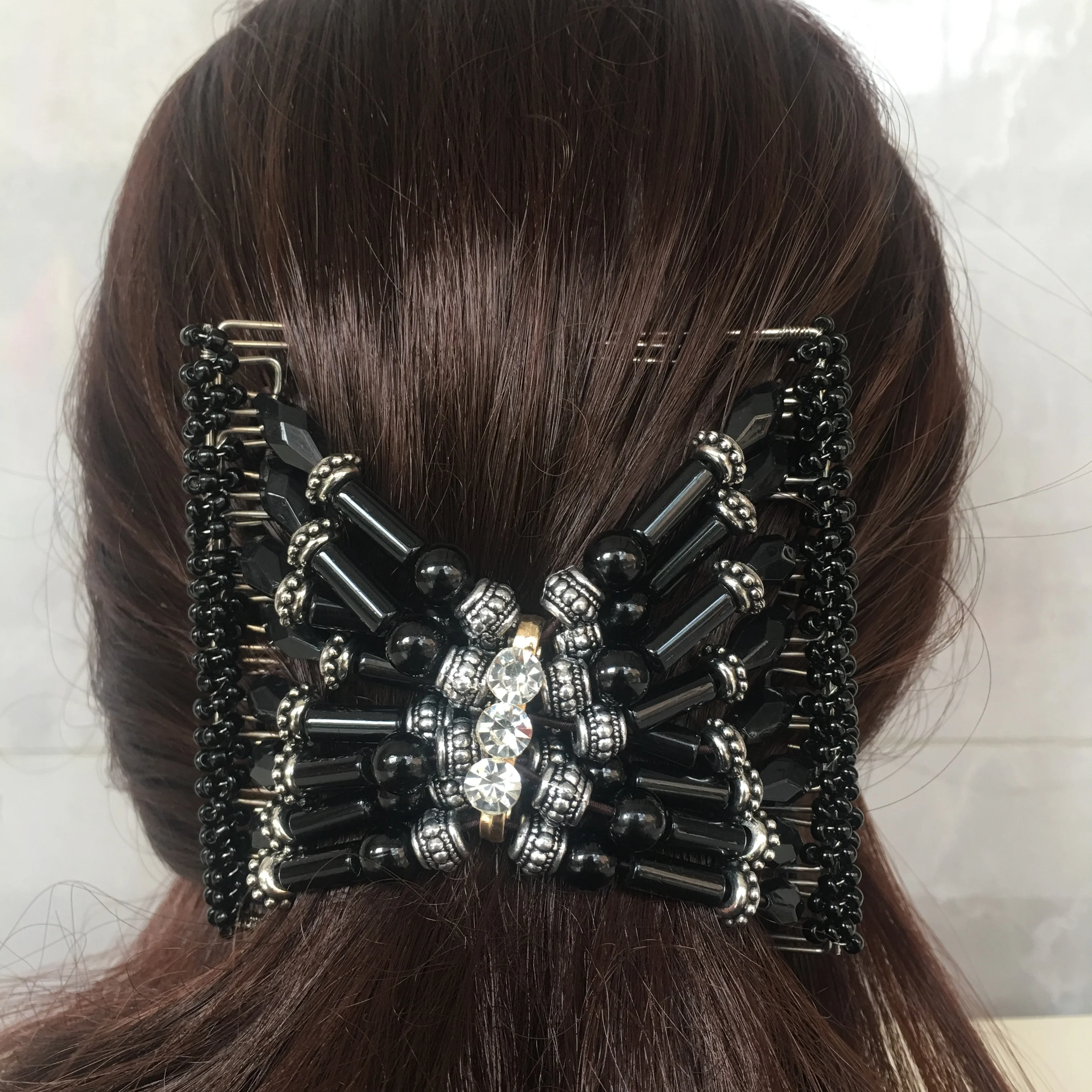 10pcs-lot-black-butterfly-9-prongs-original-hairclip-comb-valentines-bun-maker-ponytail