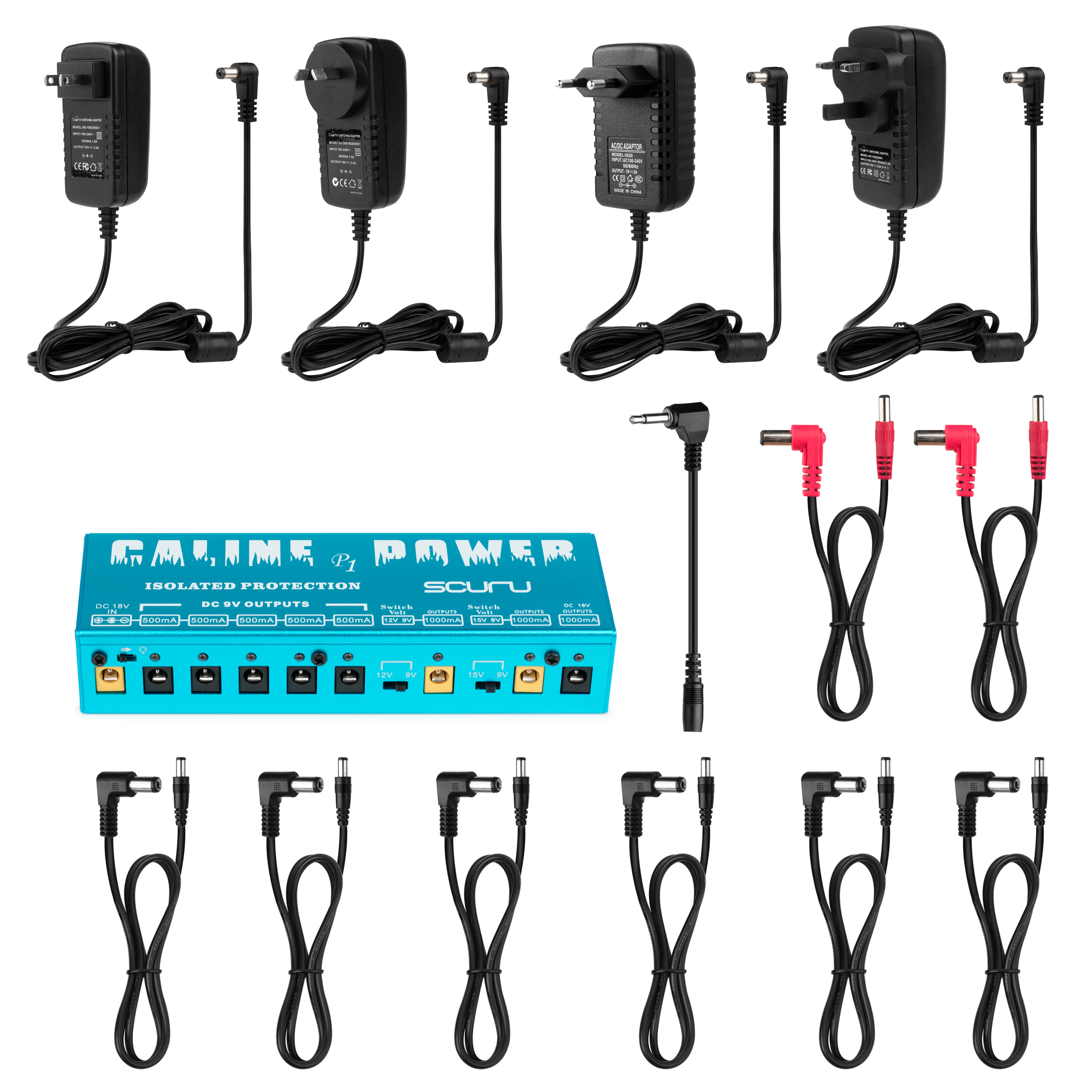 Caline P1 Guitar Effect Pedal Power Supply Stations Switching 8 Isolated DC Outlets 9V 12V 15V 18V - view 5