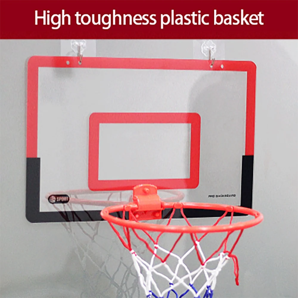 Ajustável Mini Basketball Hoop Set para Crianças, Brinquedo Indoor, Preto, Presentes para Adolescentes