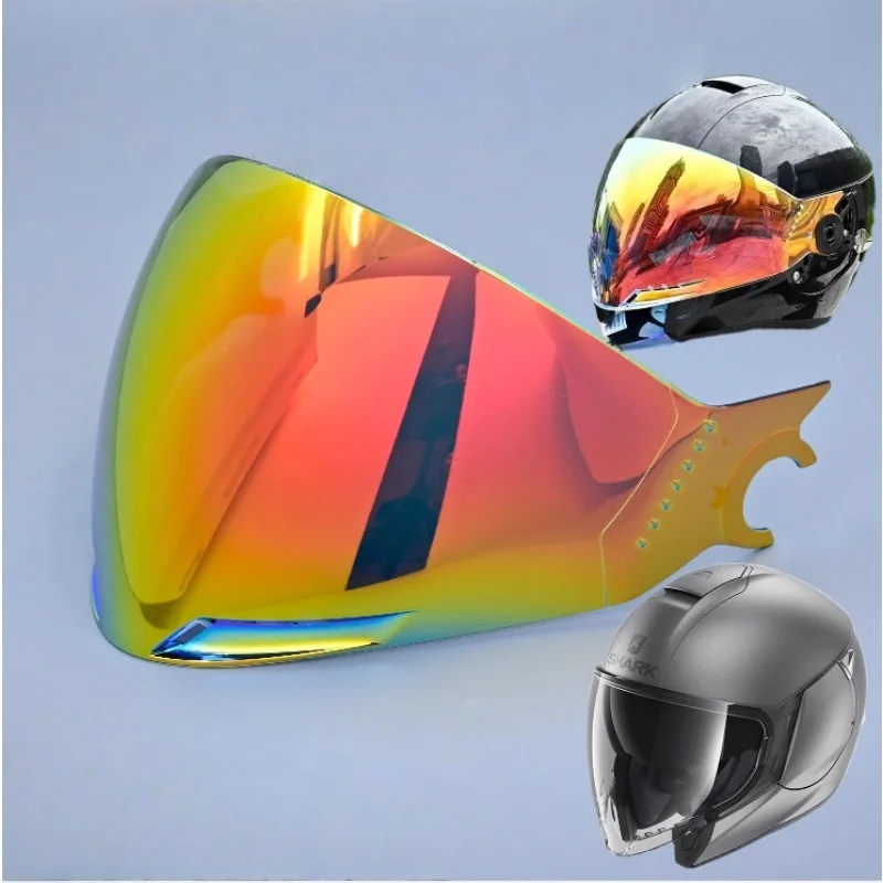 

For Shark Half Helmet CITY CRUISER Speed ​​Guest Visors Helmet Lens Day and Night Universal Electroplating Anti-fog
