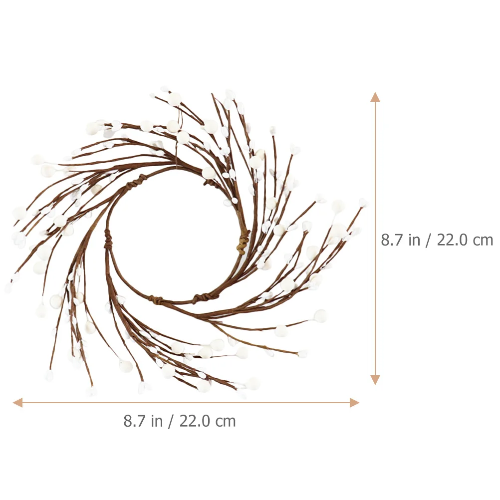 

Festive Simulated Berry Ring Wreath Christmas Pip Berry Garland Dining Table Centerpiece Holiday Rings Garland