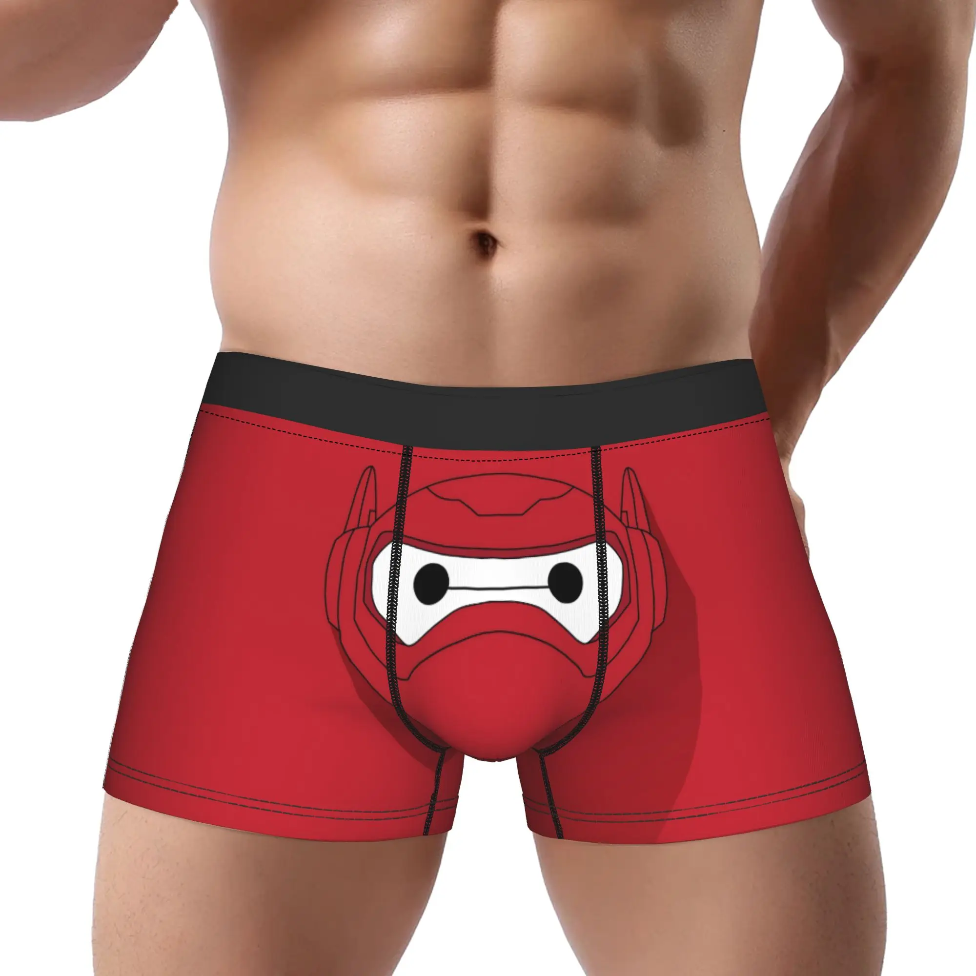 

Боксеры Big Hero 6 для взрослых 18+, дышащие трусы, мужское нижнее белье, удобные шорты, трусы-боксеры