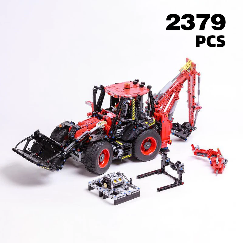 backhoe loader toy mini backhoe excavator brick excavator kids toy blocks micro backhoe excavator model backhoe blocks