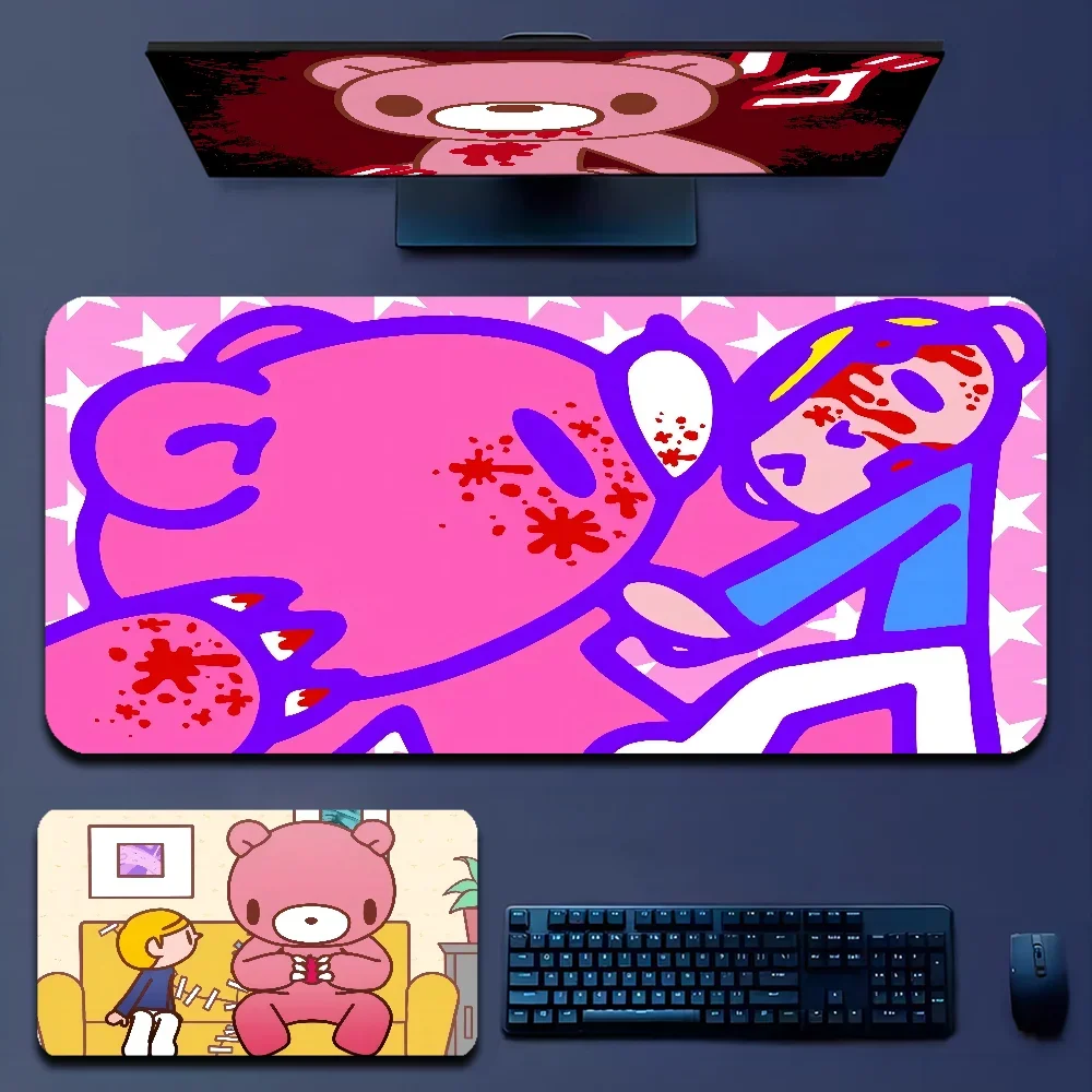 Cartoon G-gloomy Bear Boy Pad Natural Rubber Gaming Mousepad Desk Mat Size For Gameing World Of Tanks CS GO Zelda