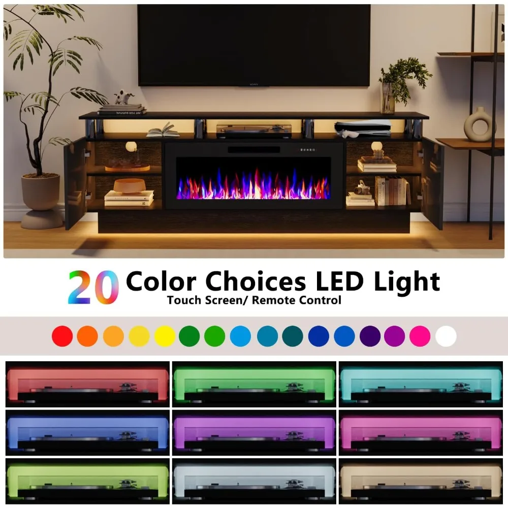 Fireplace TV Stand with 36