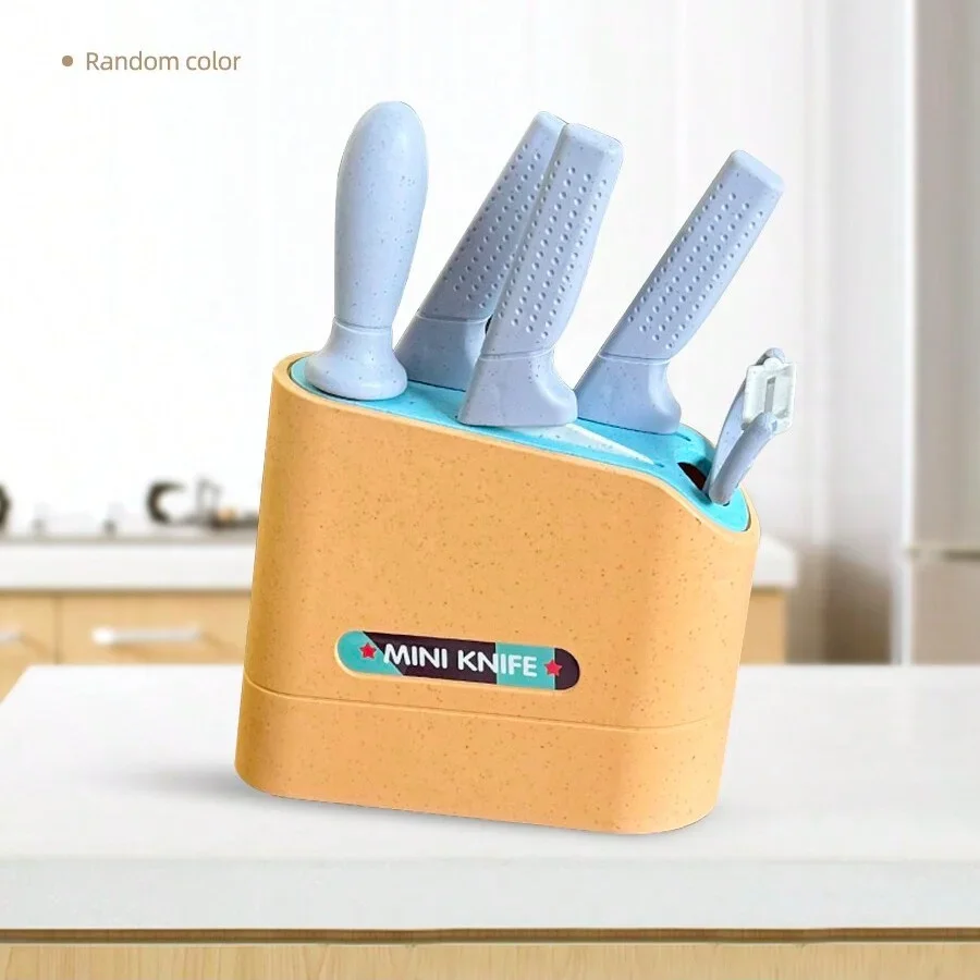 Kids' Pretend Play Kitchen Set Children's Cooking Accessories Role Play Kitchen Toys Cutting Tools for Children