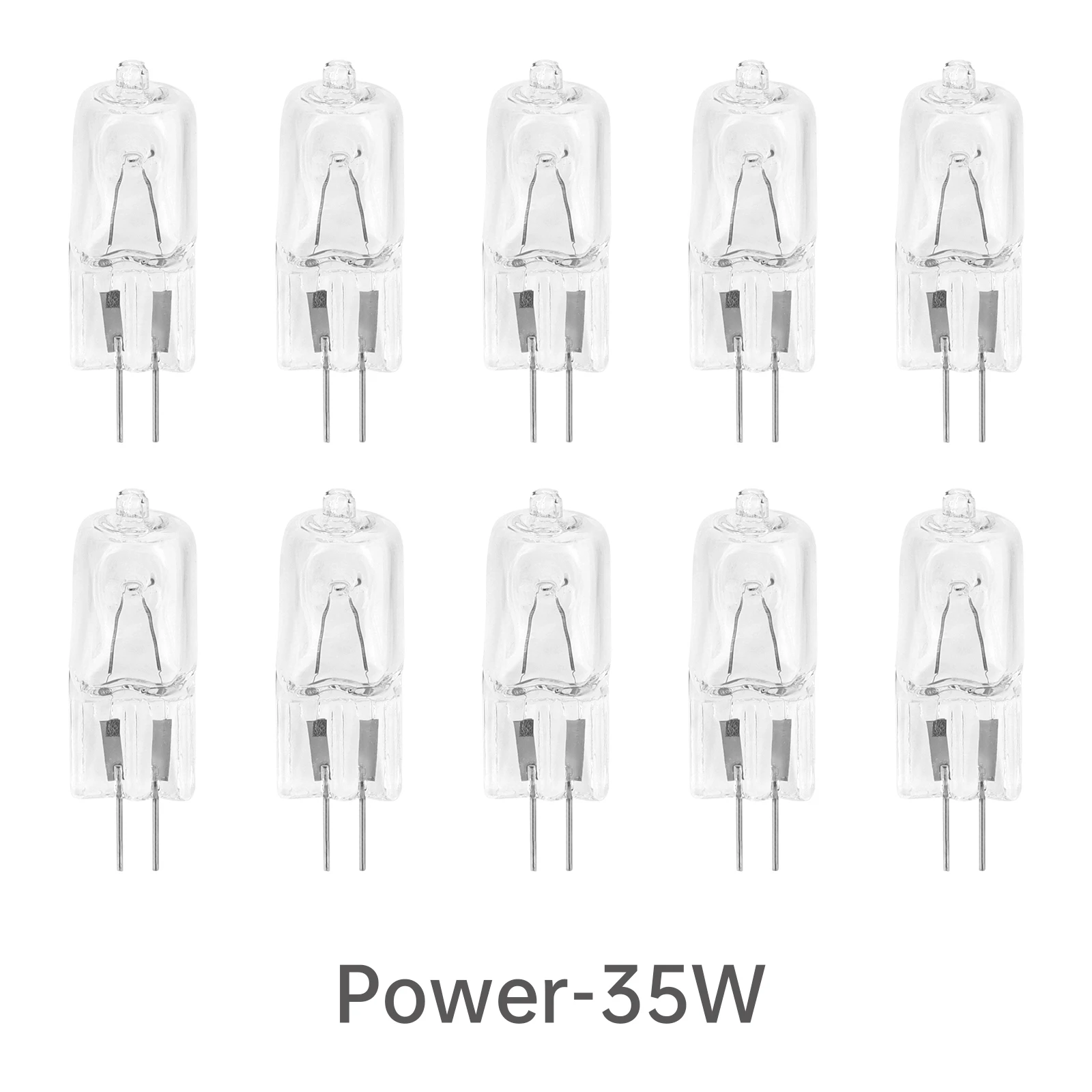 10pcs G4 Bulb 220V Halogen Light Bulbs 2-Pin Base Dimmable Bulbs Long Life Halogen Bulbs for Cabinet Light / Chandeliers