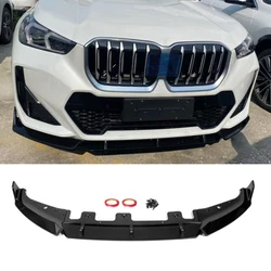 Front Bumper Lip Spoiler For BMW X1 U11 IX1 M Sport 2023 2024 2025 Front Bumper Protector Lower Blade Splitter Car Styling