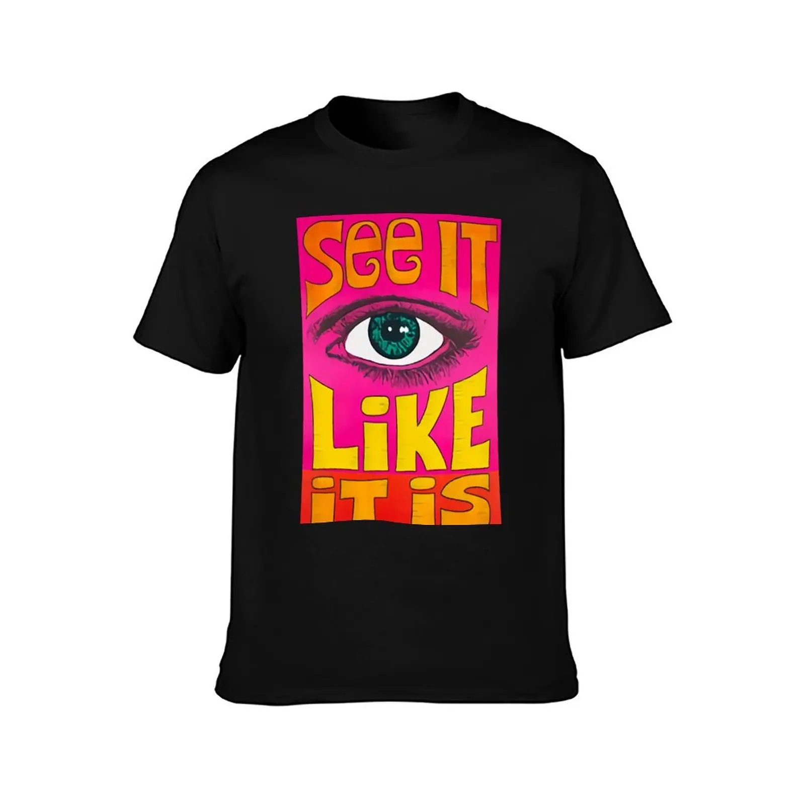 SEE IT - LIKE IT - IS T-Shirt Work Daily Short Sleeve Top T-Shirt